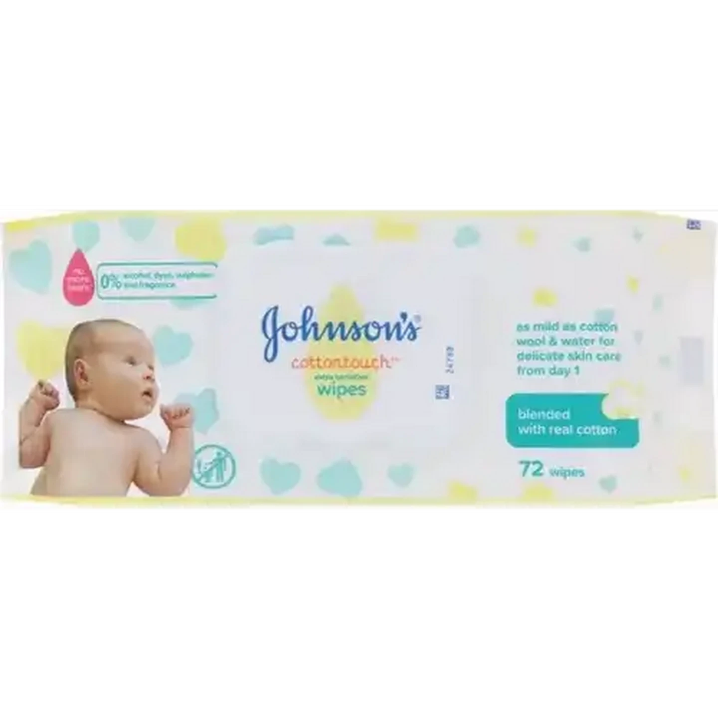 Image of JOHNSON’S Baby Extra Sensitive Baby Wipes 72 Pack