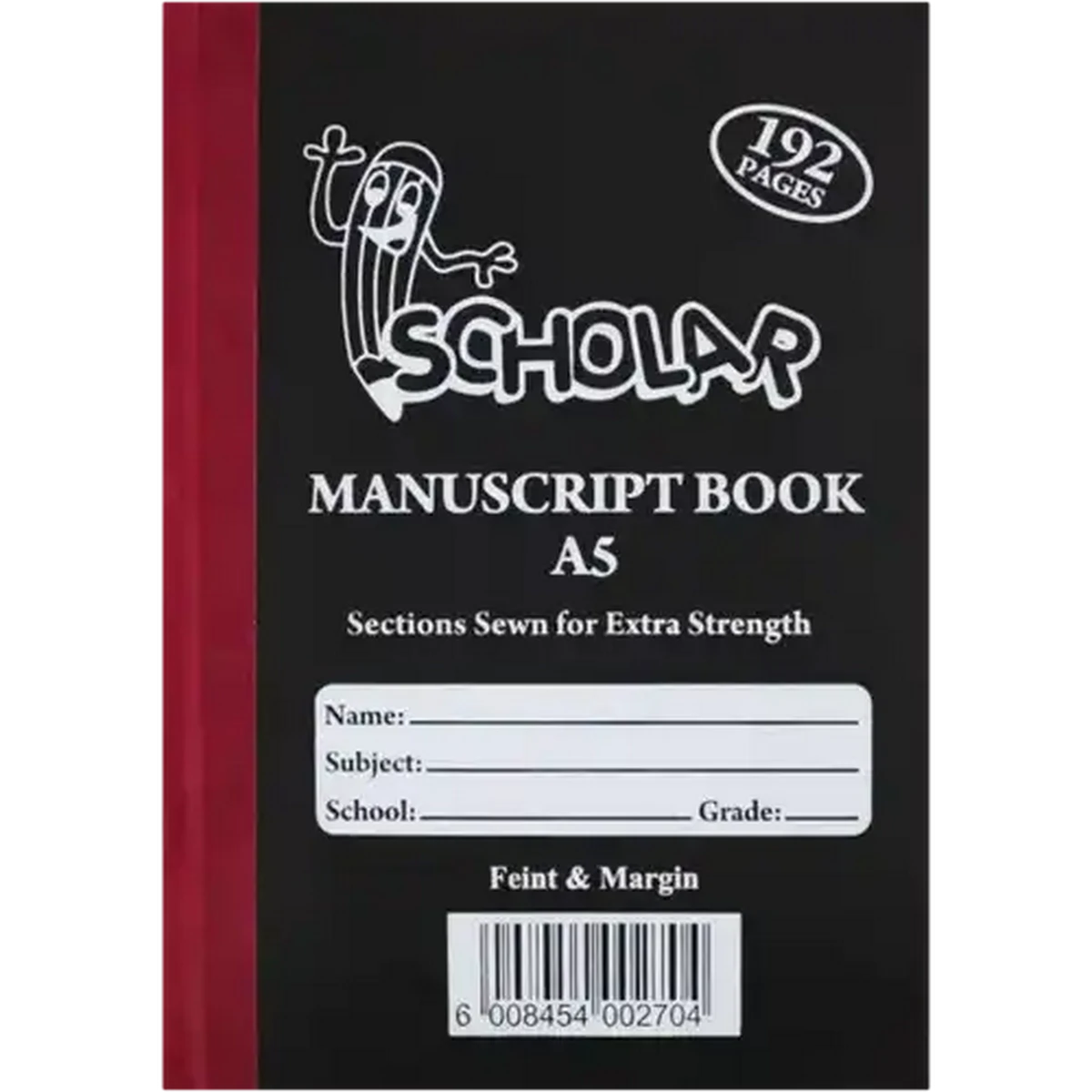 Checkers Sixty60 | Scholar A5 Manuscript Feint & Margin Hardcover