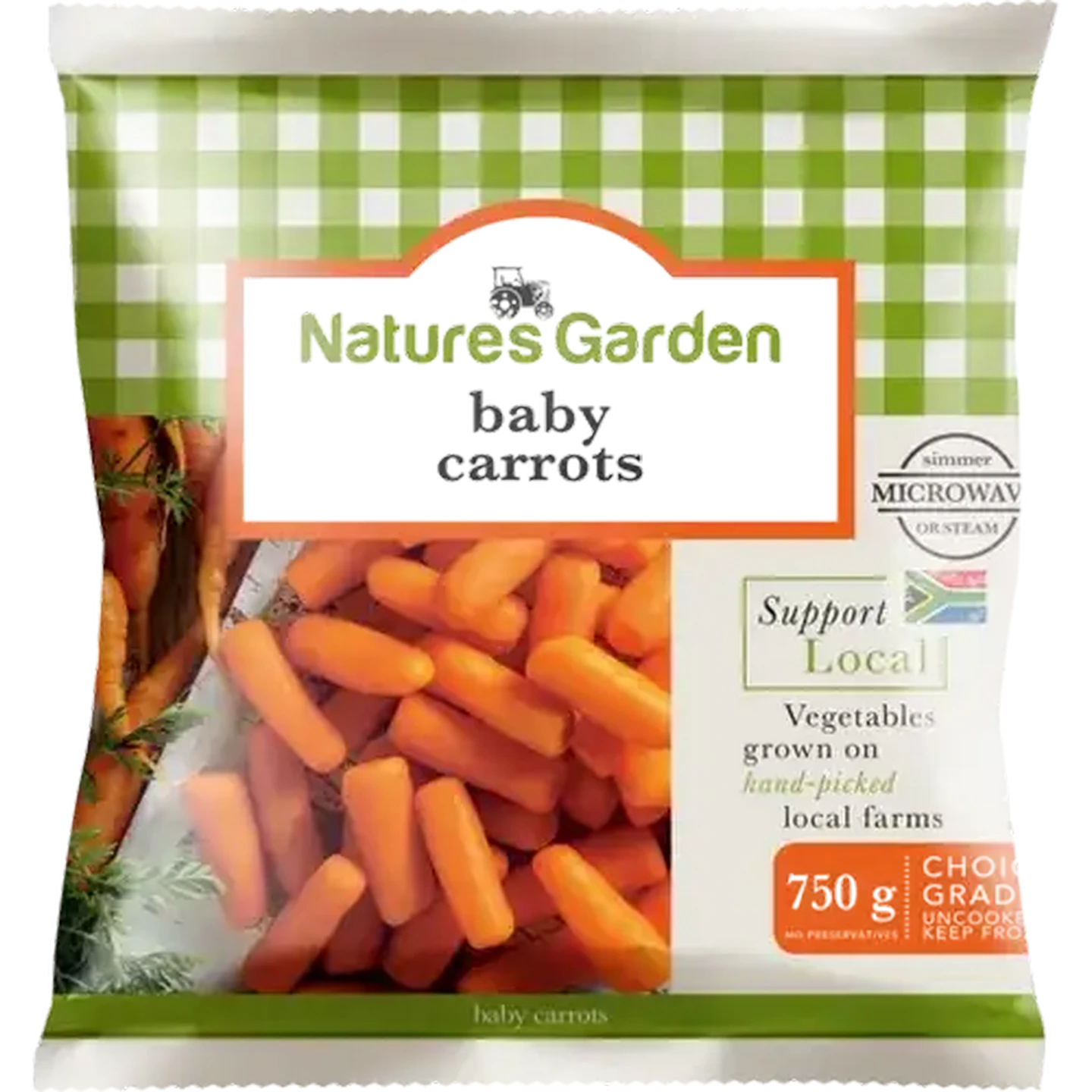 Shoprite ZA | Nature's Garden Frozen Baby Carrots 750g