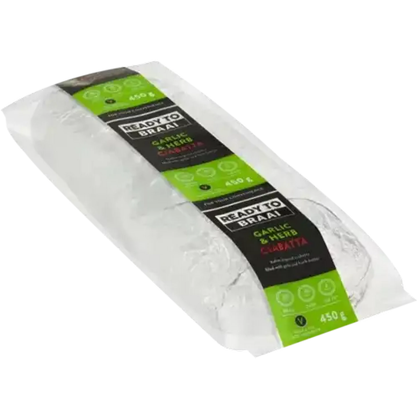 Checkers Sixty60 | Ready To Braai Garlic & Herb Ciabatta 450g