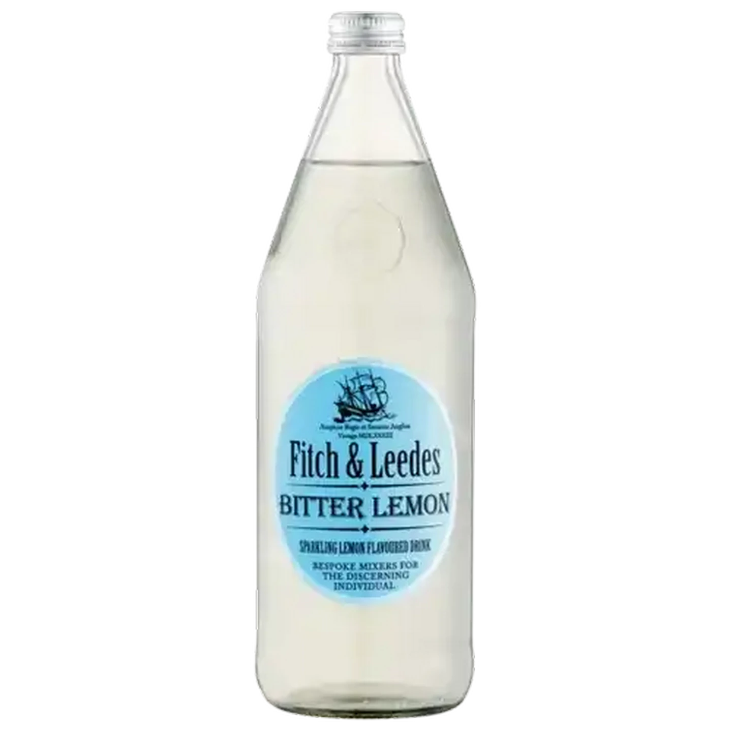Image of Fitch & Leedes Bitter Lemon Soft Drink Bottle 750ml