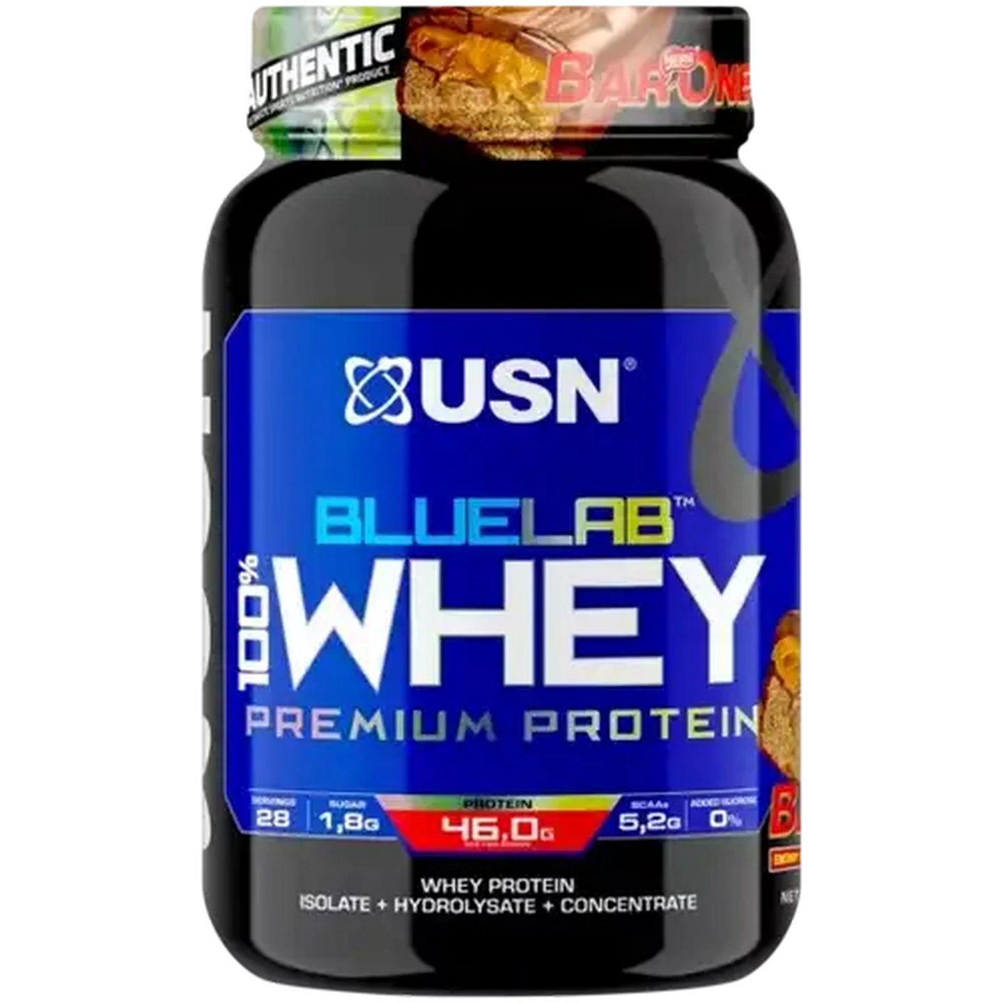 Image of USN Blue Lab Bar One Flavoured 100% Whey Premium Protein 908g