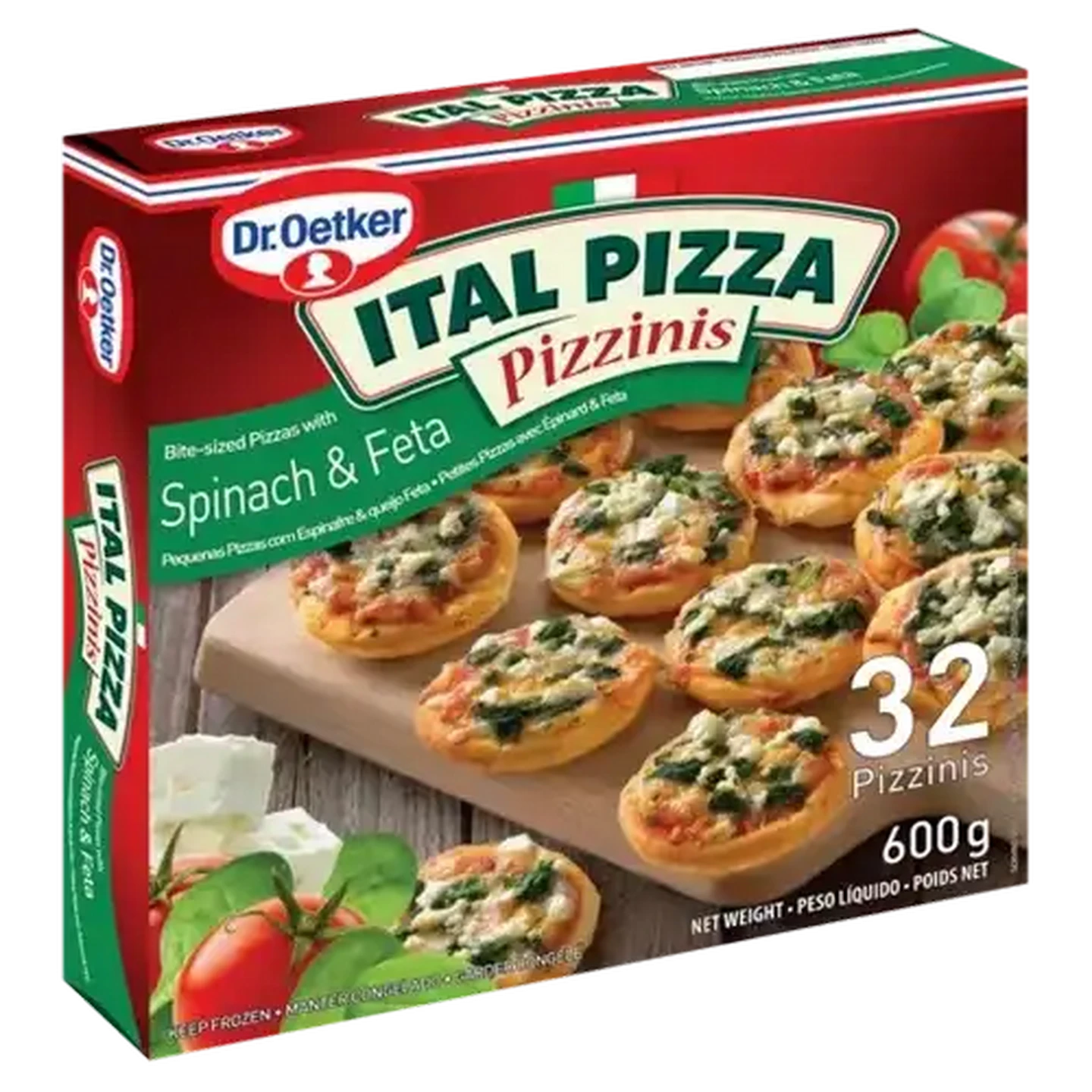 Image of Dr. Oetker Ital Pizza Frozen Spinach & Feta Pizzinis 600g