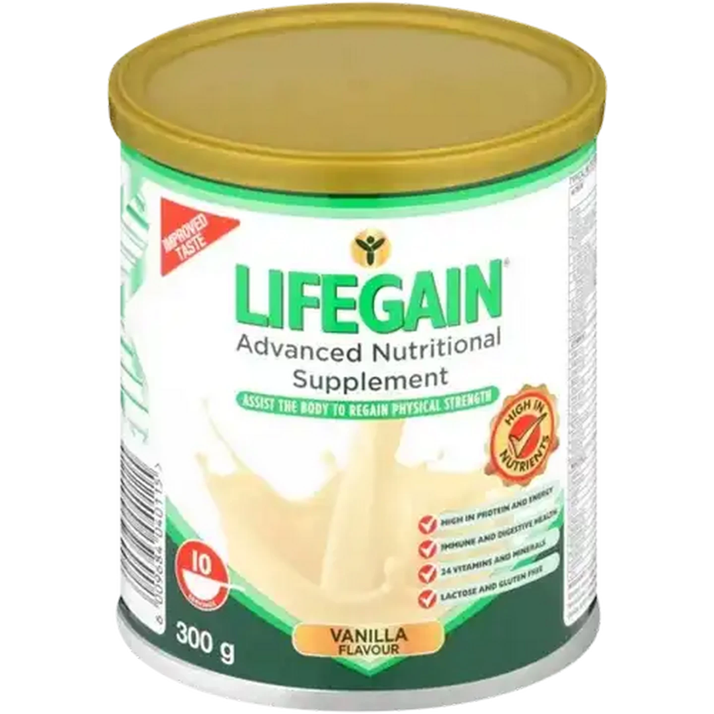 Image of Lifegain Vanilla Flavoured Advanced Nutritional Supplement 300g