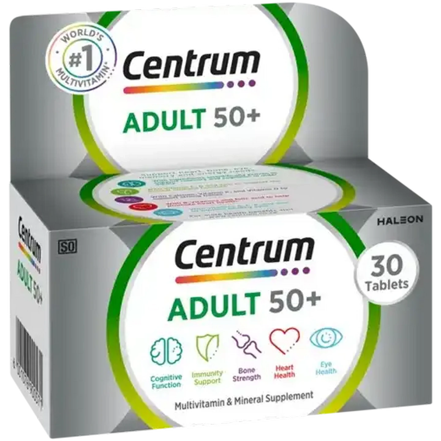 Image of Centrum Adult 50+ Multivitamin & Mineral Supplement Tablets 30 Pack