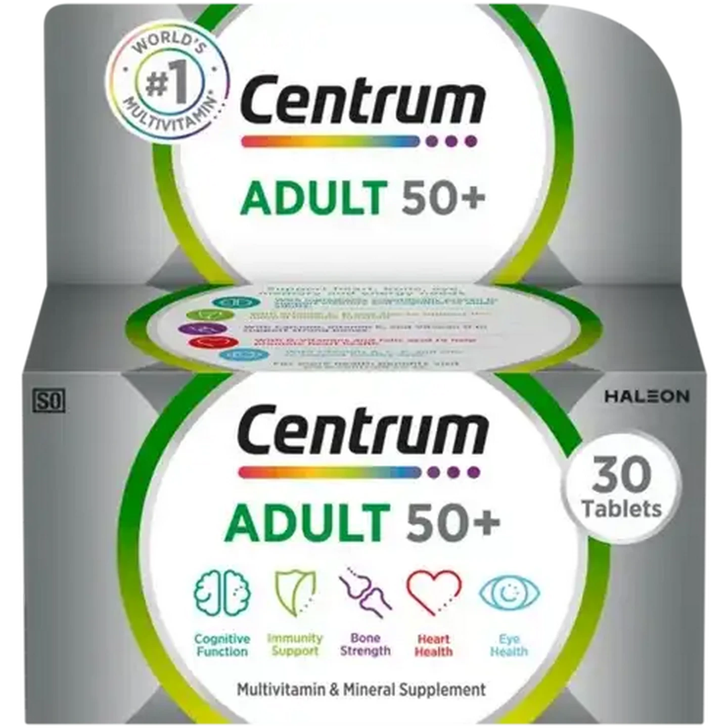 Image of Centrum Adult 50+ Multivitamin & Mineral Supplement Tablets 30 Pack