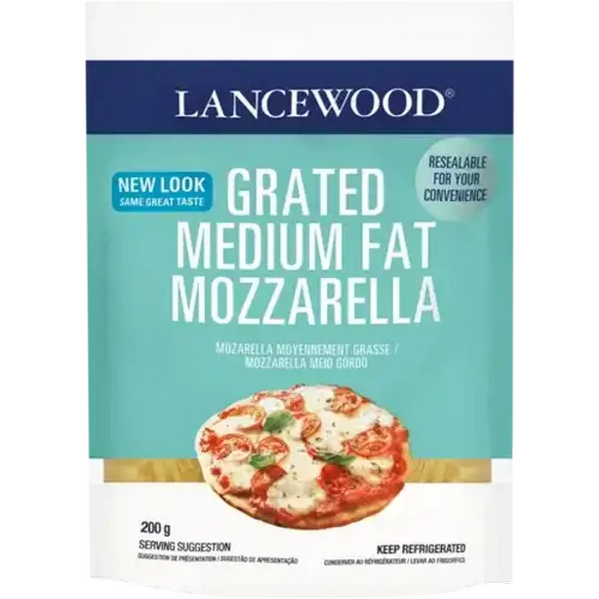 Checkers Sixty60 | LANCEWOOD Grated Medium Fat Mozzarella Cheese 200g