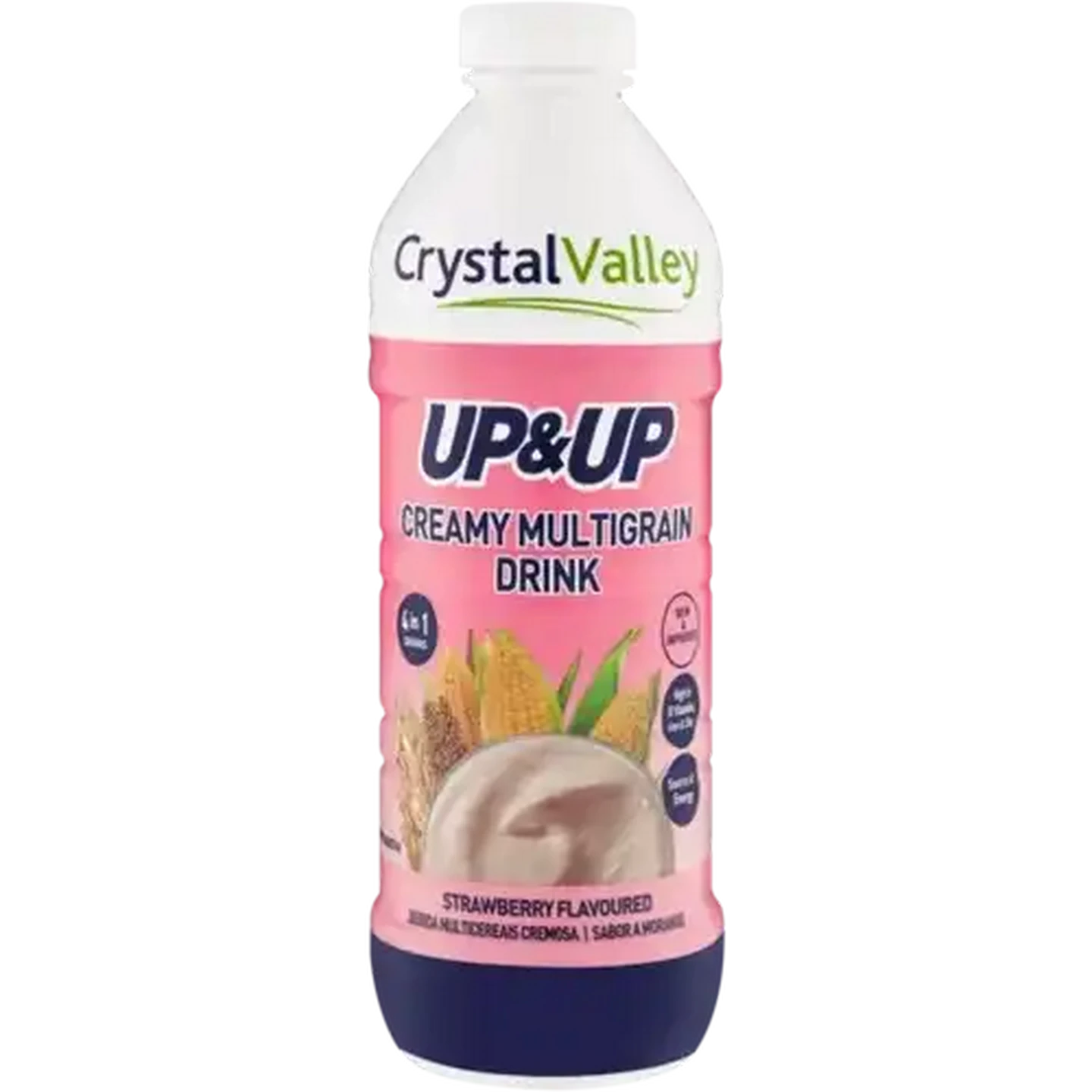 Image of Crystal Valley Up & Up Strawberry & Banana Flavoured Creamy Multigrain Drink 950ml