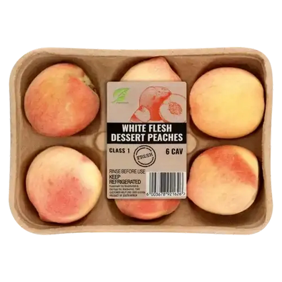 Checkers Sixty60 | 6 Cavity White Flesh Peach 1s pack