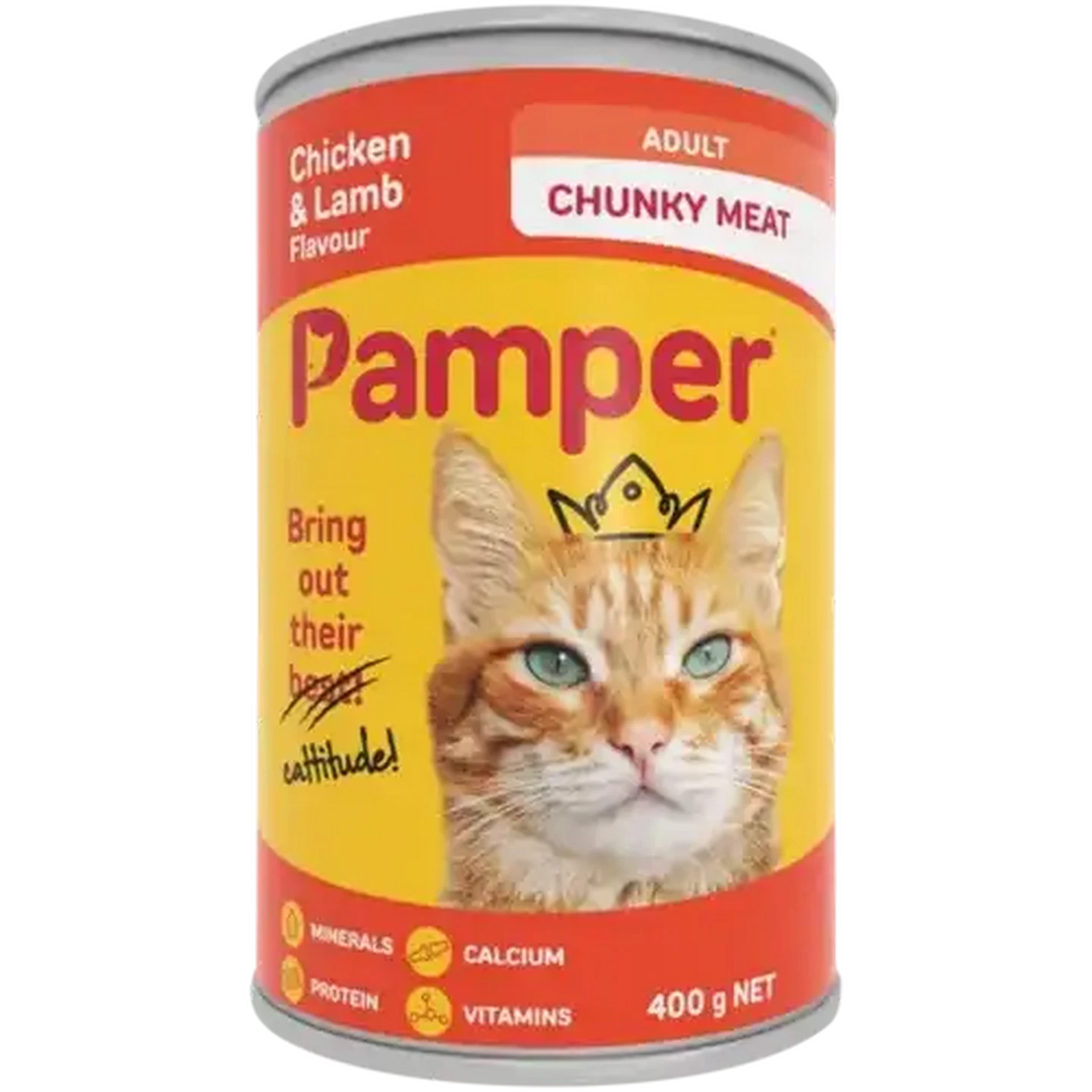 Checkers Sixty60 | Pamper Chunky Chicken & Lamb Flavour Cat Food 400g