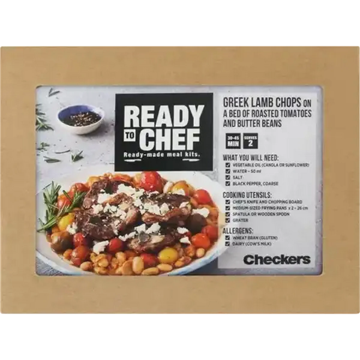 Checkers Sixty60 | Ready To Chef Greek Lamb Chops Ready Meal Kit