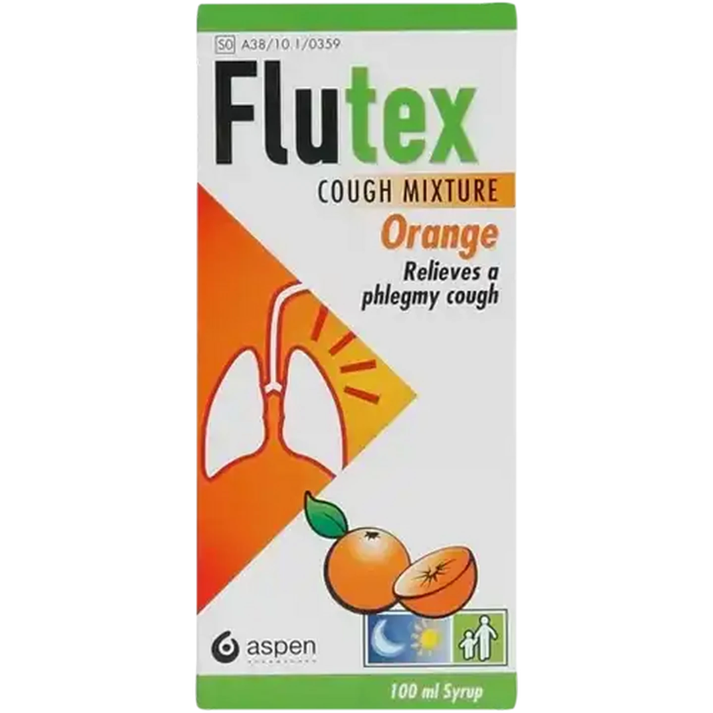 Image of Flutex Orange Flavoured Cough Syrup 100ml