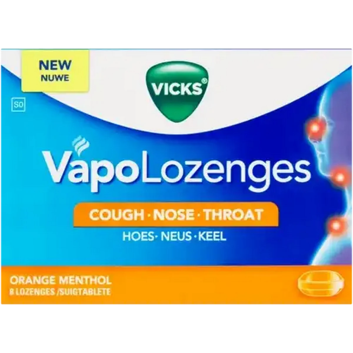 Checkers Sixty60 | Vicks Vapo Orange Flavoured Lozenges 8 Pack
