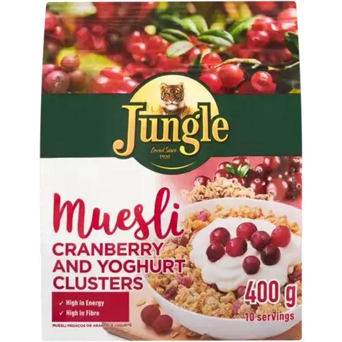 Shoprite ZA | Jungle Cranberry & Yoghurt Clusters Muesli 400g