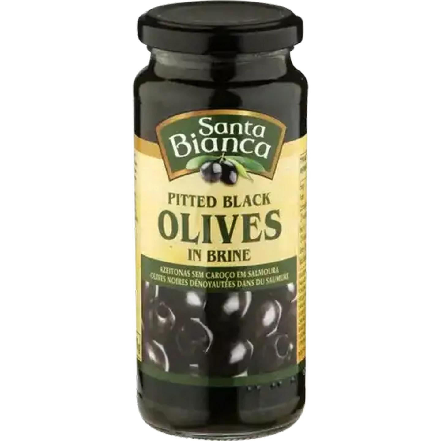 Image of Santa Bianca Pitted Black Olives 335g