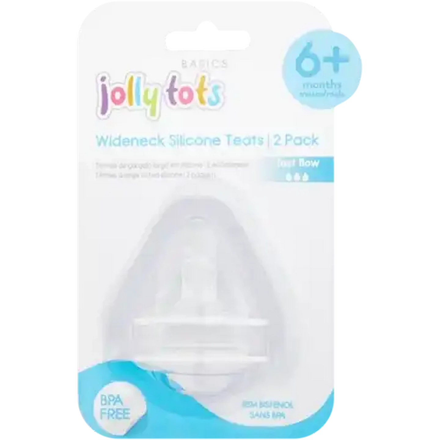 Checkers Sixty60 | Jolly Tots Wideneck Silicone Teats 2-Pack 6