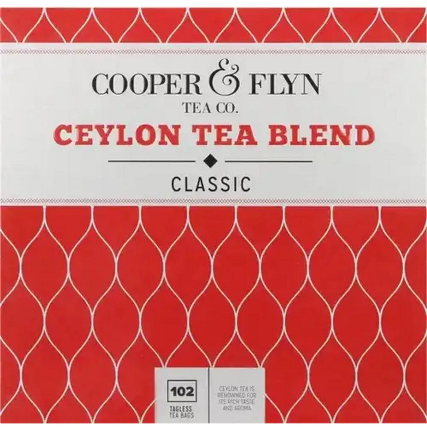 Image of Cooper & Flyn Ceylon Tea Blend Tagless Teabags 102 Pack