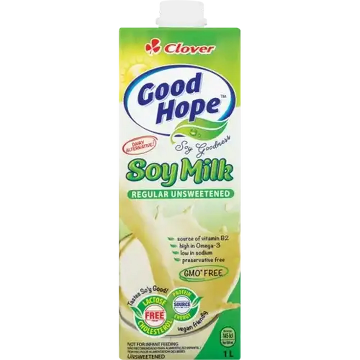 Soy Milk Shoprite ZA | Clover Good Hope UHT Regular Unsweetened Soy Milk