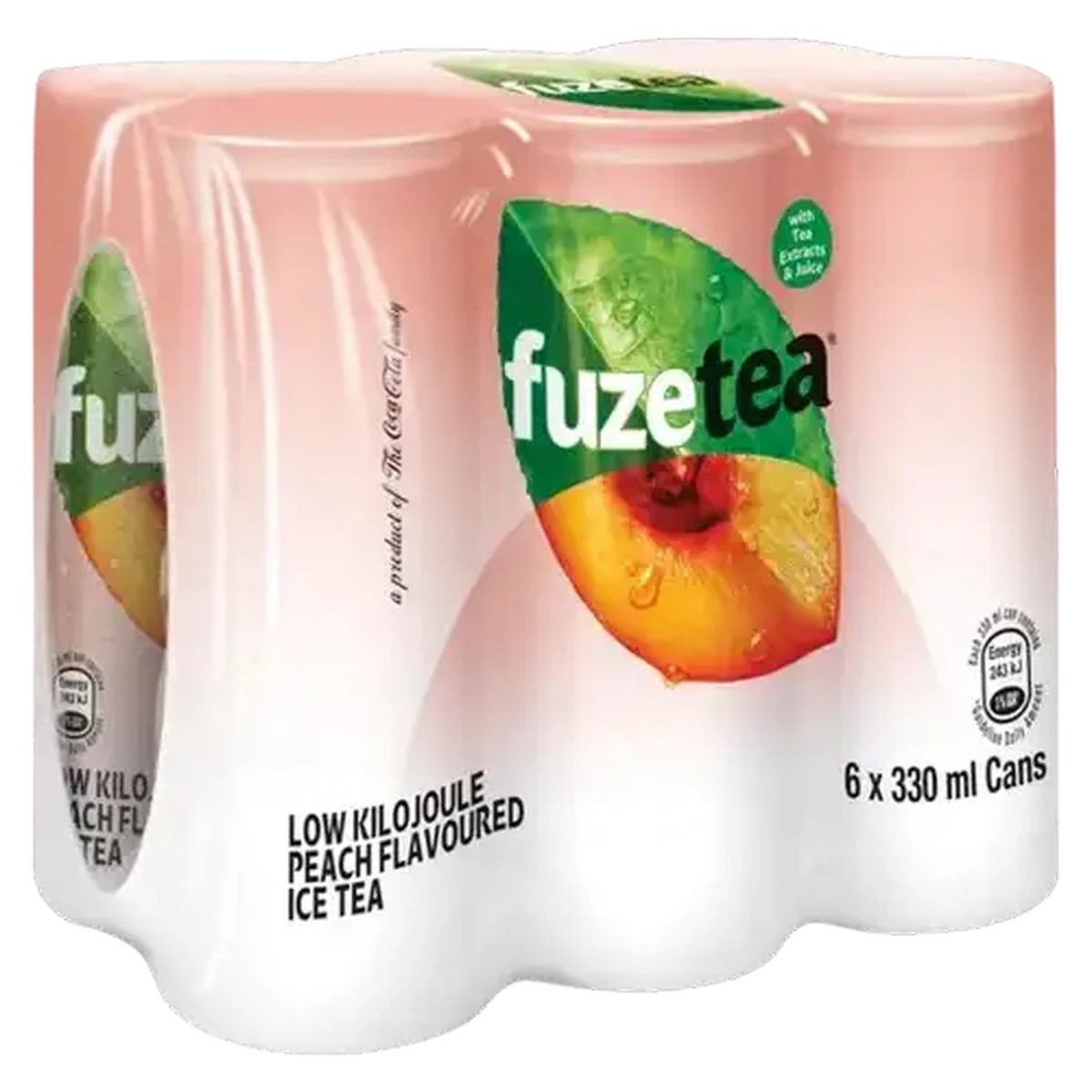 Checkers Sixty60 | Fuze Tea Peach Flavoured Ice Tea Cans 6 x 330ml