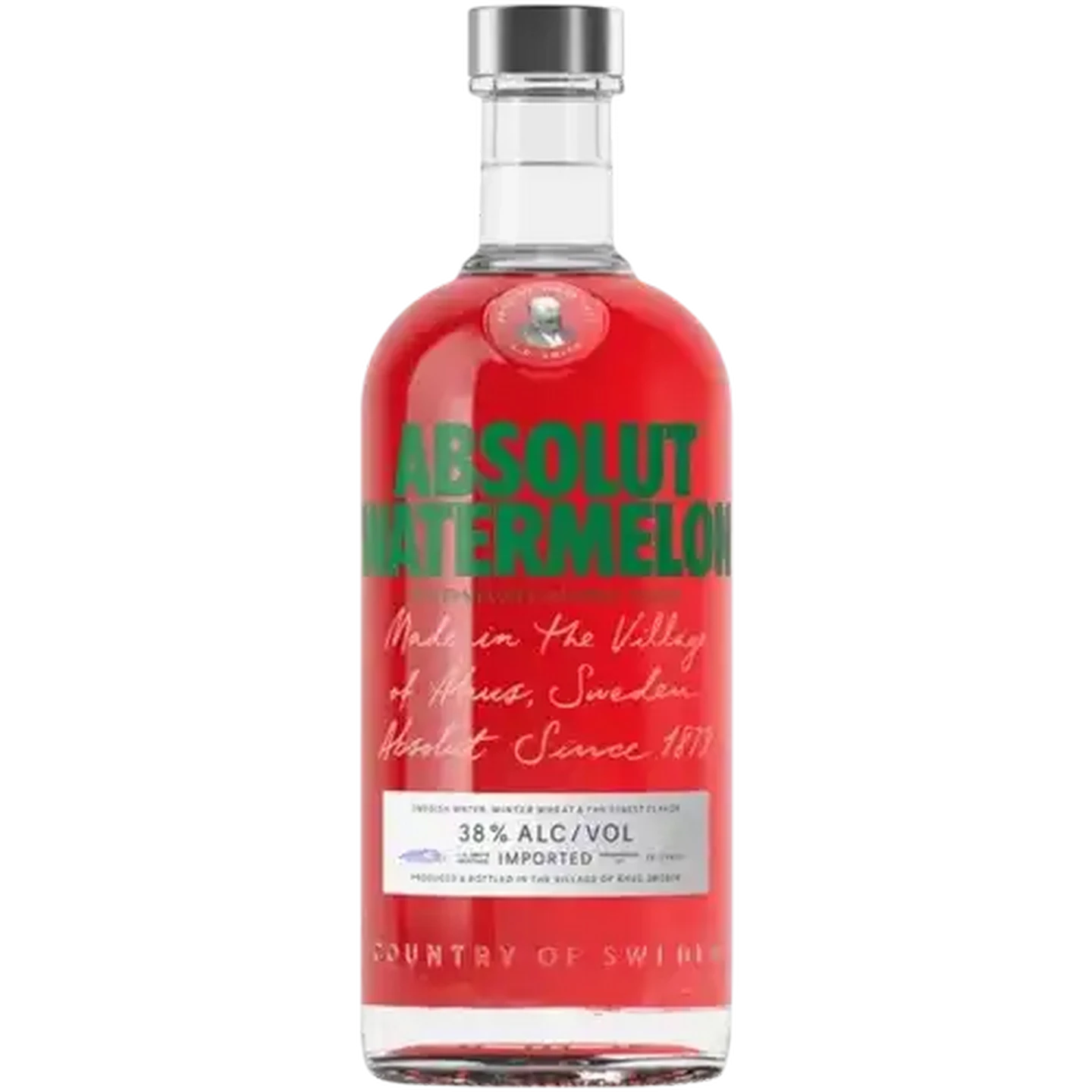 Image of Absolut Watermelon Vodka Bottle 750ml