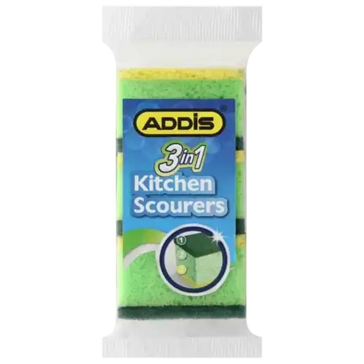 Checkers Sixty60 | ADDIS 3-In-1 Kitchen Scourers 3 Pack
