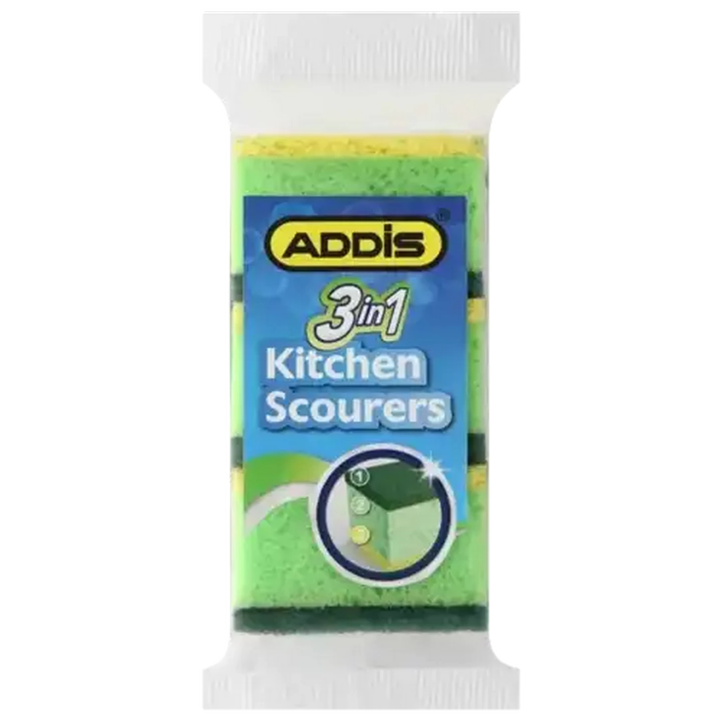 Checkers Sixty60 | ADDIS 3-In-1 Kitchen Scourers 3 Pack