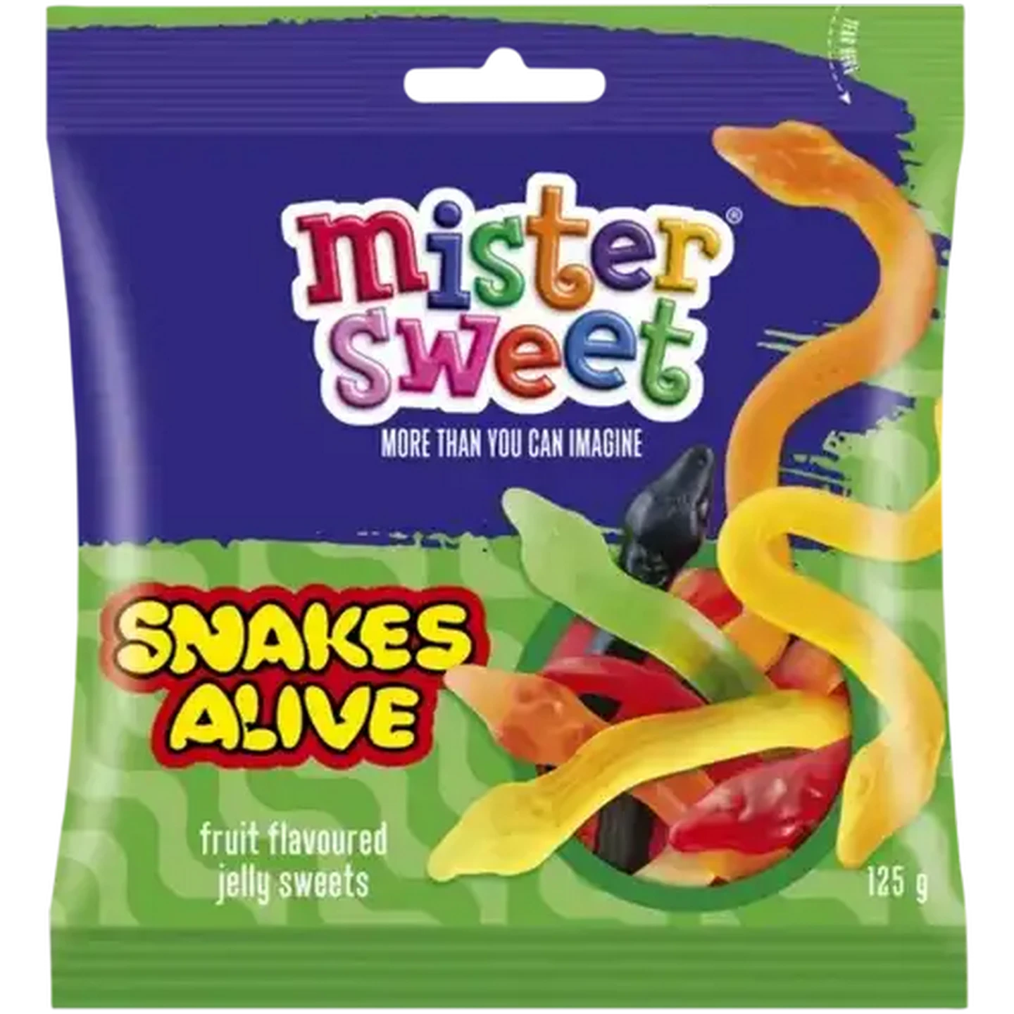 海外製 メモ sweets Checkers Sixty60 | Mister Sweet Snakes Alive 125g