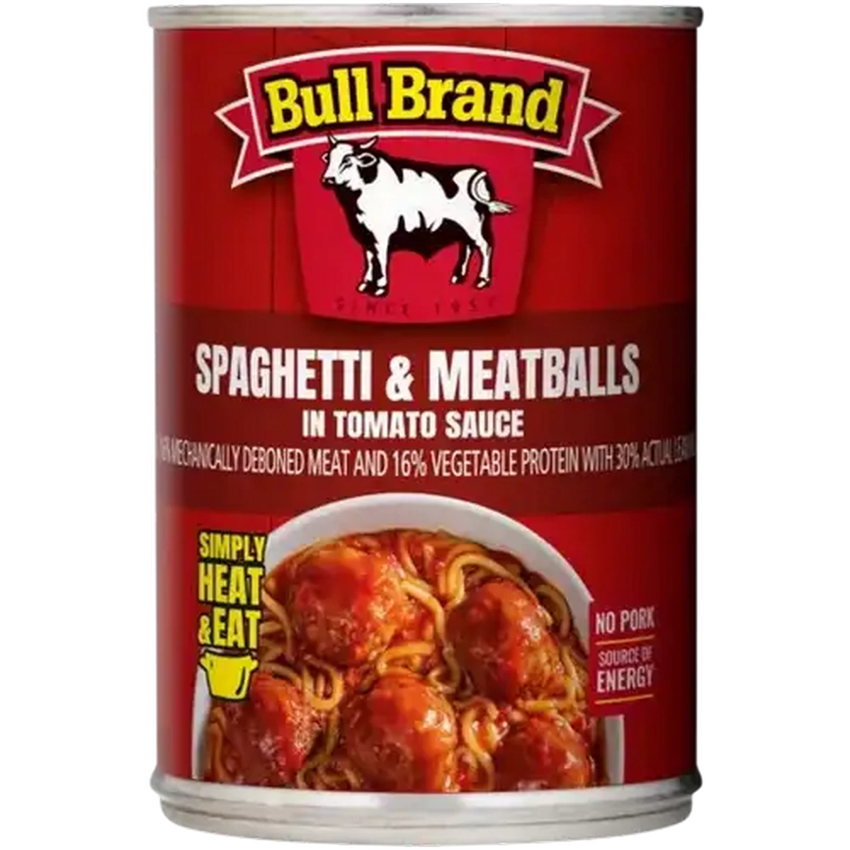 Checkers Sixty60 | Bull Brand Spaghetti & Meatballs In Tomato Sauce Can ...