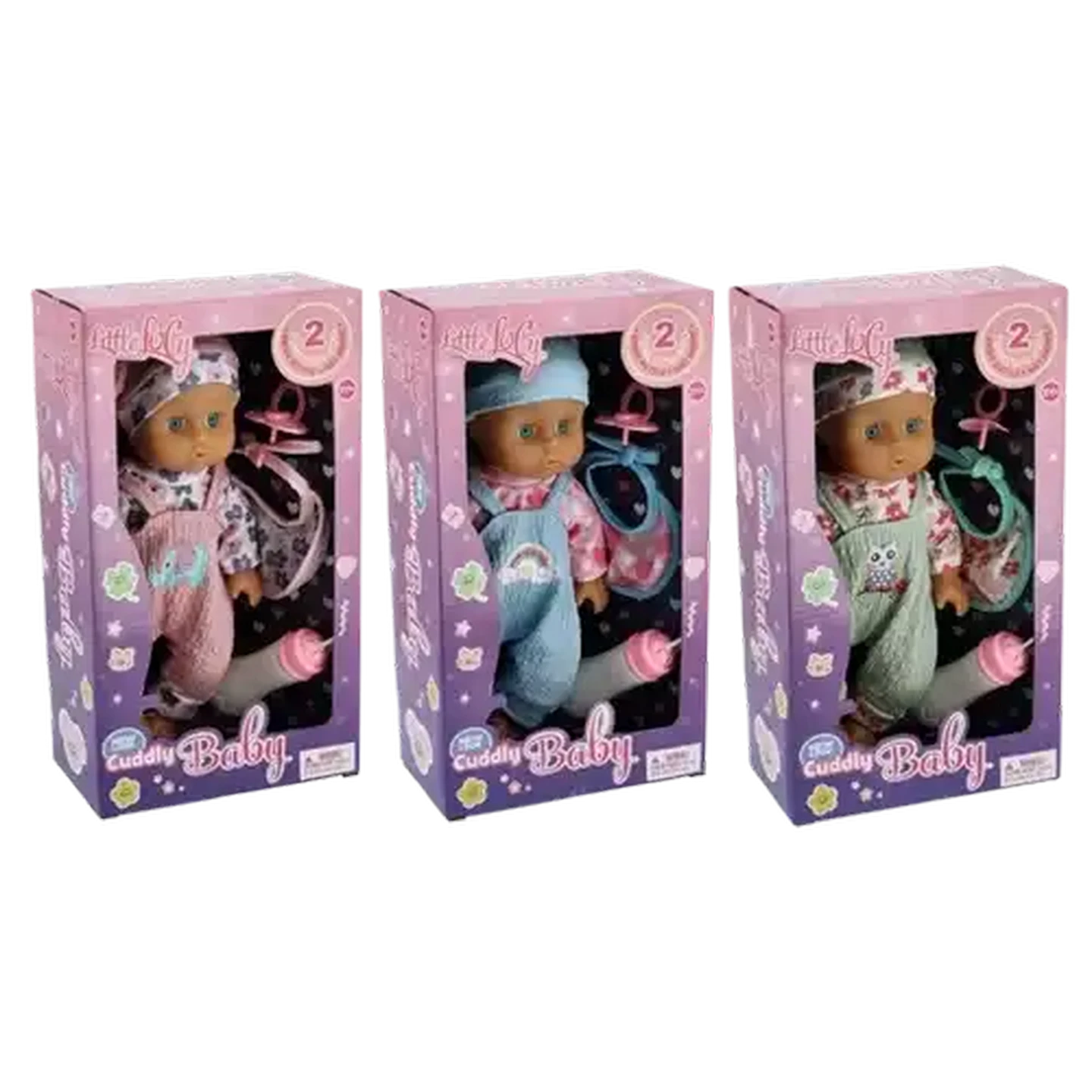 Image of Cuddly Baby Little Lucy Drink & Wet Doll 30cm (Design May Vary)