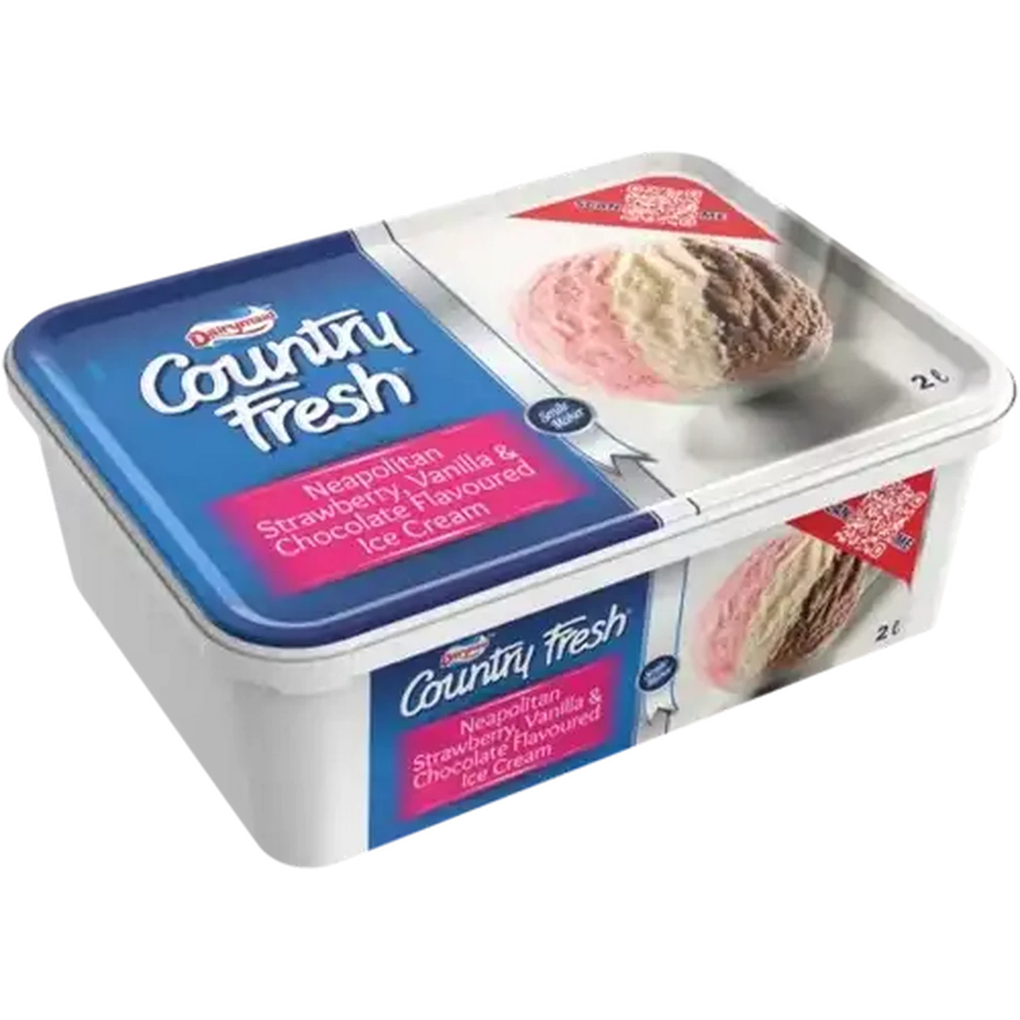 Image of Dairymaid Country Fresh Neapolitan Ice Cream 2L