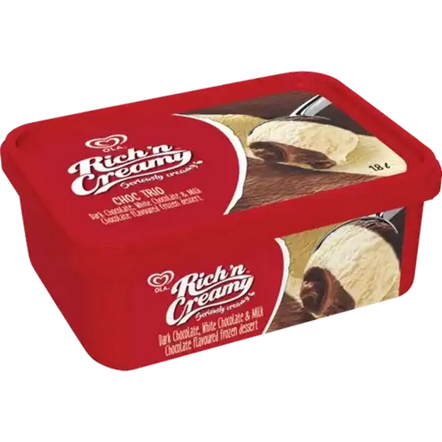 Image of Ola Rich 'n Creamy Chocolate Trio Ice Cream 1.8L