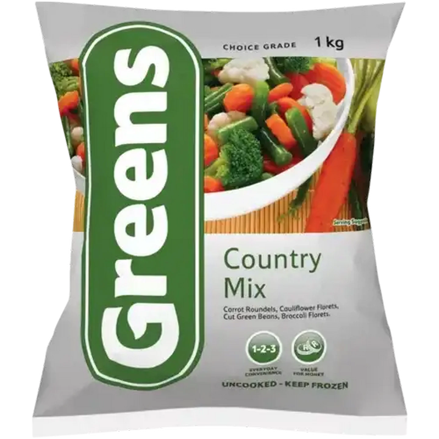 Image of Greens Frozen Mixed Vegetables 1kg