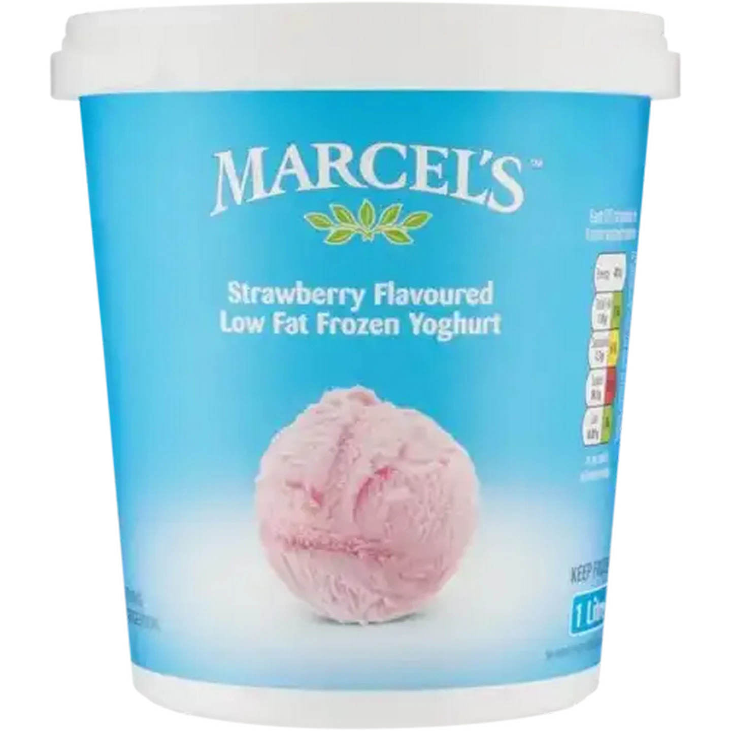 Image of Marcel's Strawberry Flavoured Low Fat Frozen Yoghurt 1L