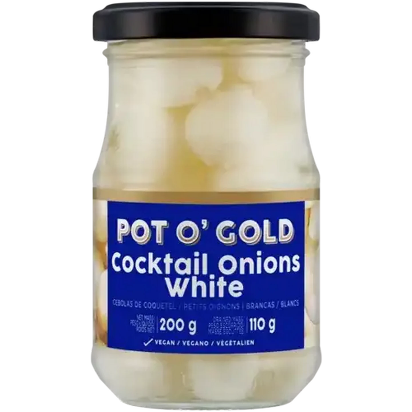 Image of Pot O' Gold White Cocktail Onions 200g