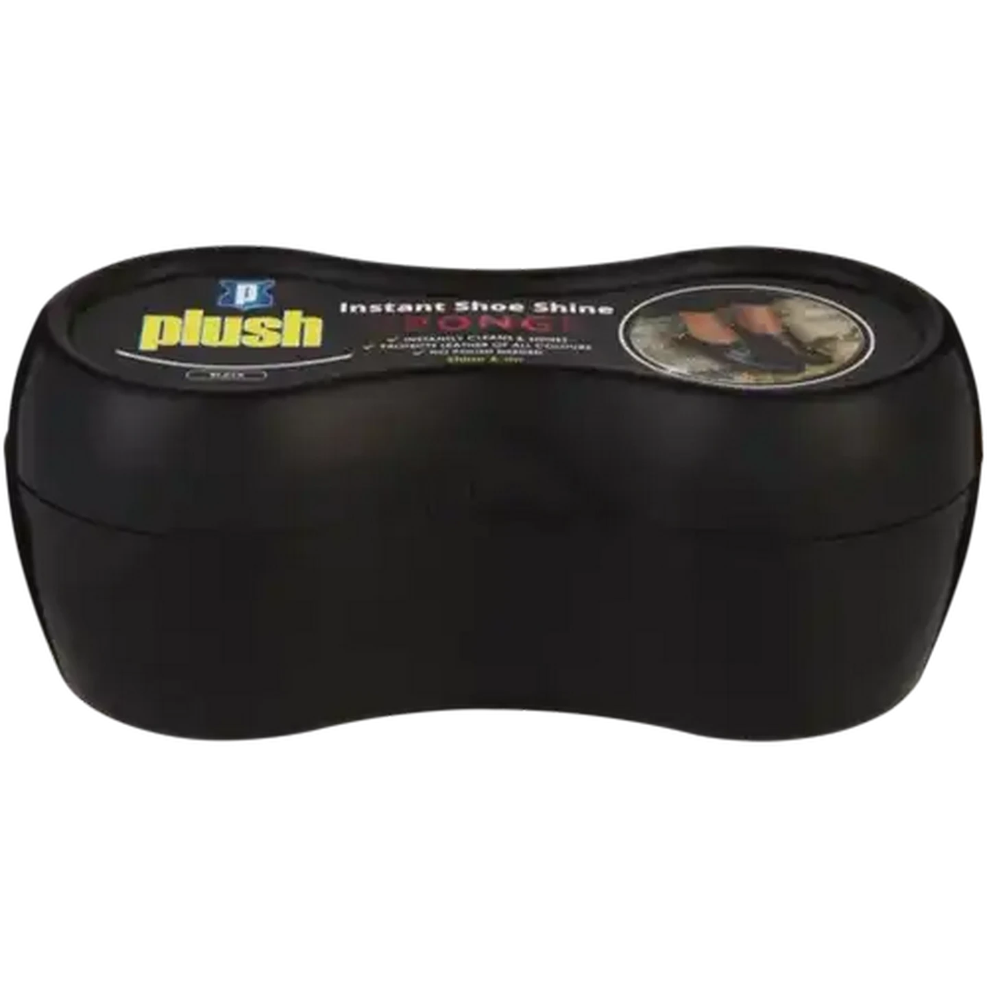 Image of Plush Instant Black Shoe Shine Sponge