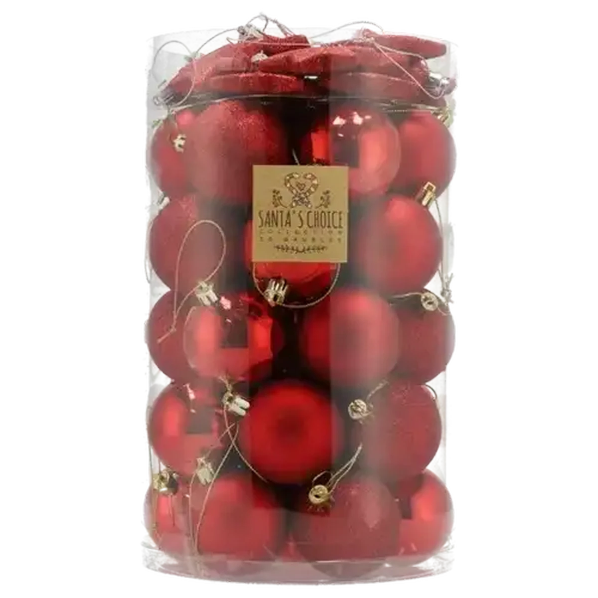 Checkers Sixty60 | Santa's Choice Red In Tube Christmas Balls