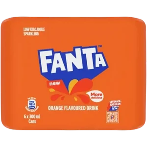 Shoprite ZA | Fanta Orange Flavoured Sparkling Soft Drink Cans 6 x