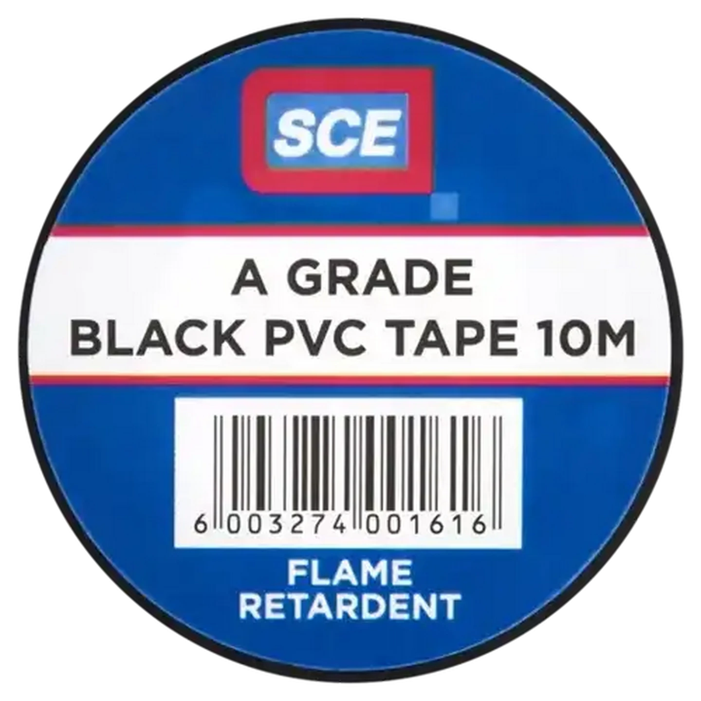 Image of SCE Black Insulation Tape Roll 10m