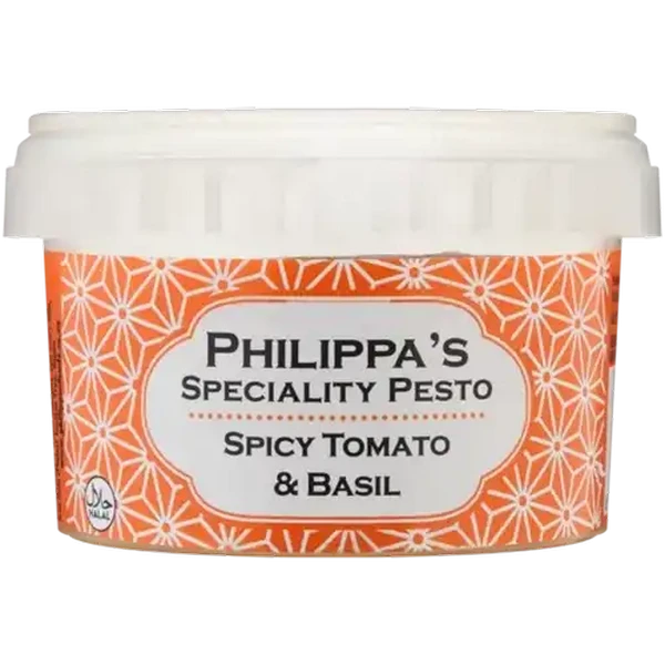 Philippa's Speciality Spicy Tomato And Basil Pesto 200g