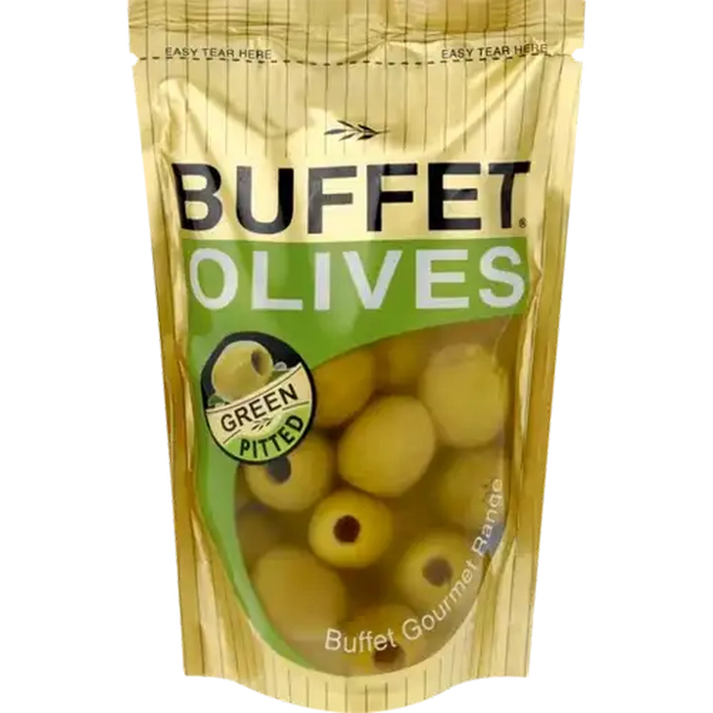 Image of Buffet Olives Pitted Green Olives Sachet 200g