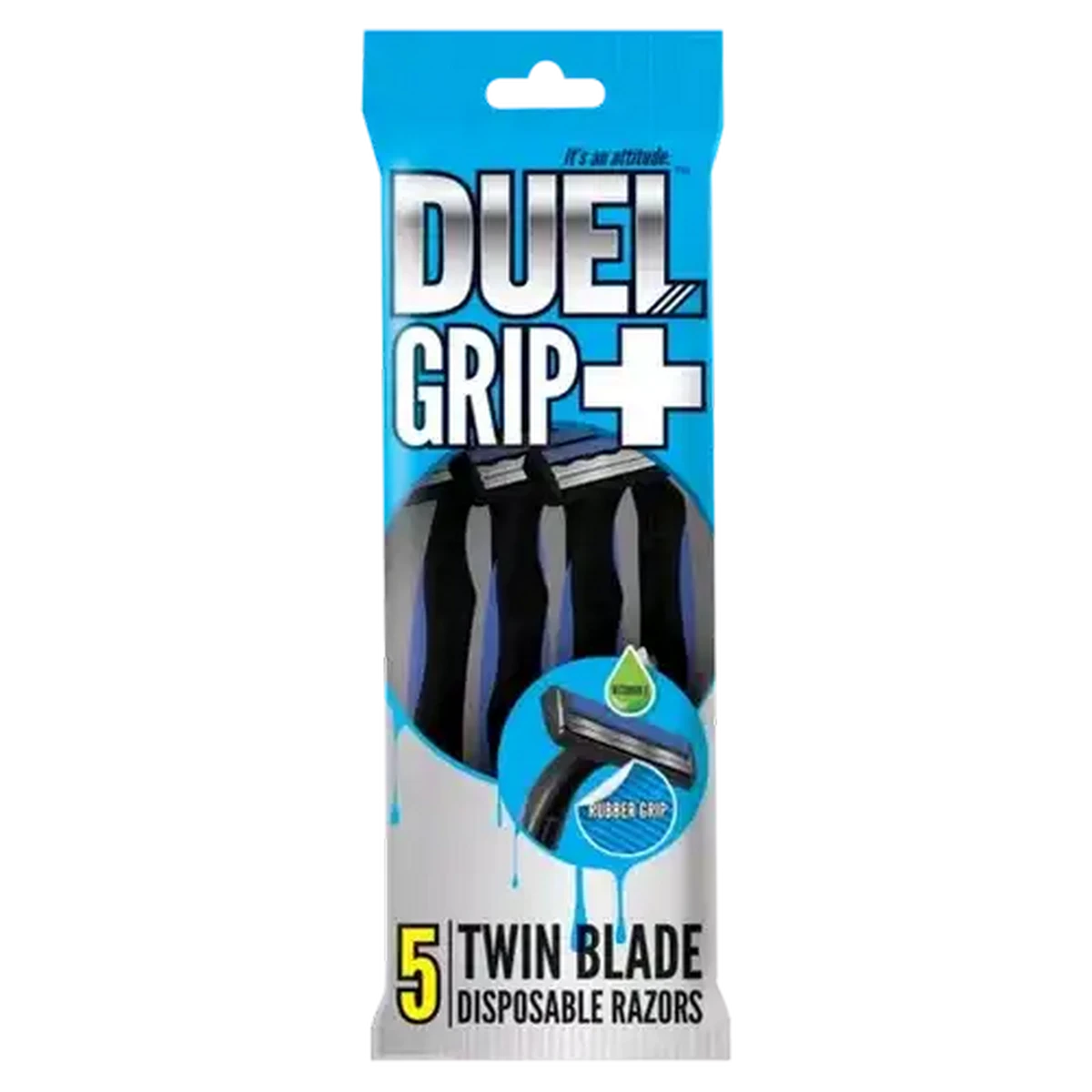 Checkers Sixty60 | Lion Duel Grip+ Twin Blades Disposable Razors 5 Pack
