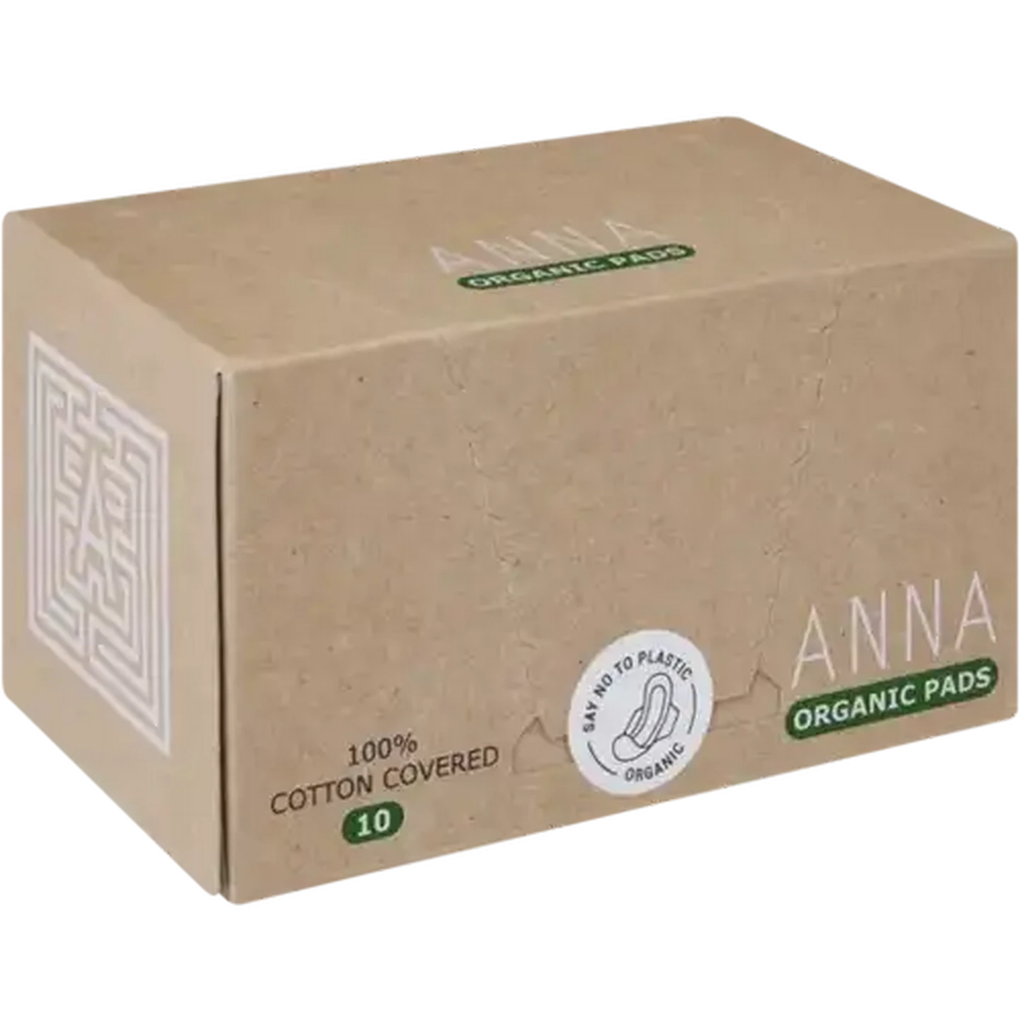 Image of Anna Organic Cotton Sanitary Pads 10 Pack