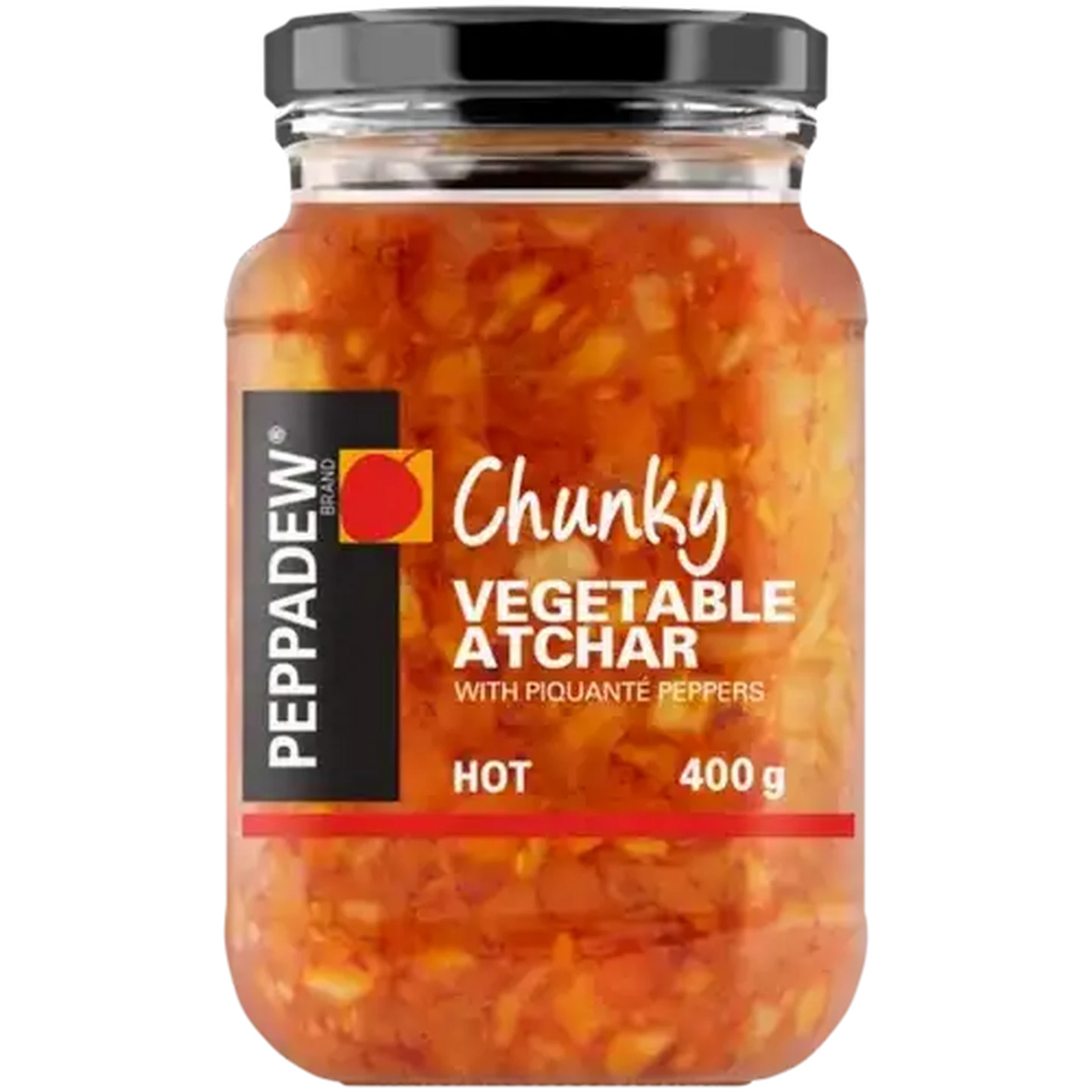 Image of PEPPADEW Hot Chunky Vegetable Atchar with Piquanté Peppers 400g