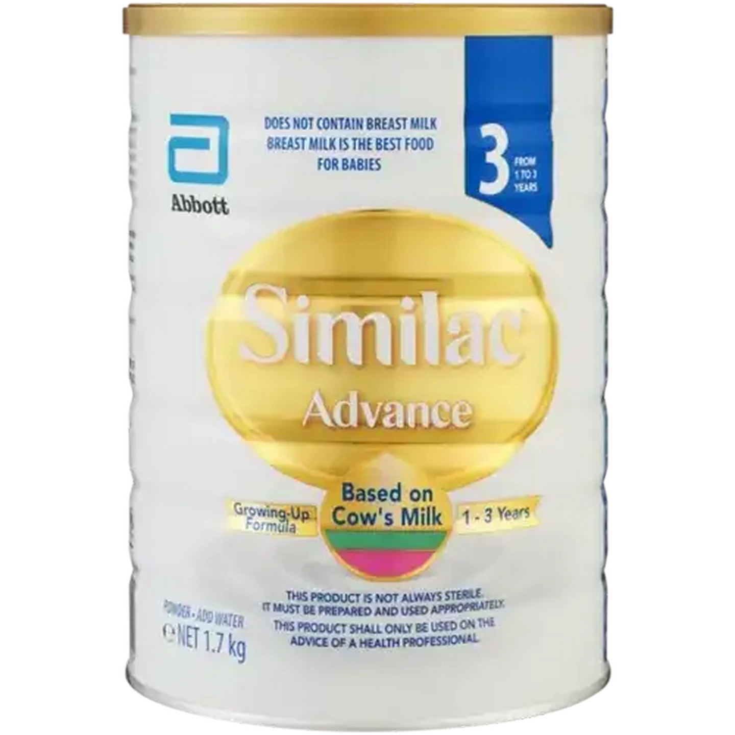 Image of Similac Advance Stage 3 1-3 Years Growing-Up Formula 1.7kg
