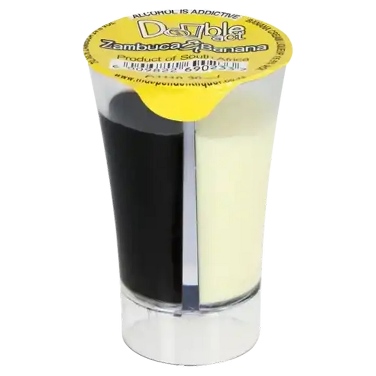 Image of Double Act Zambuca And Banana Cream Liqueur Single Shooter 30ml