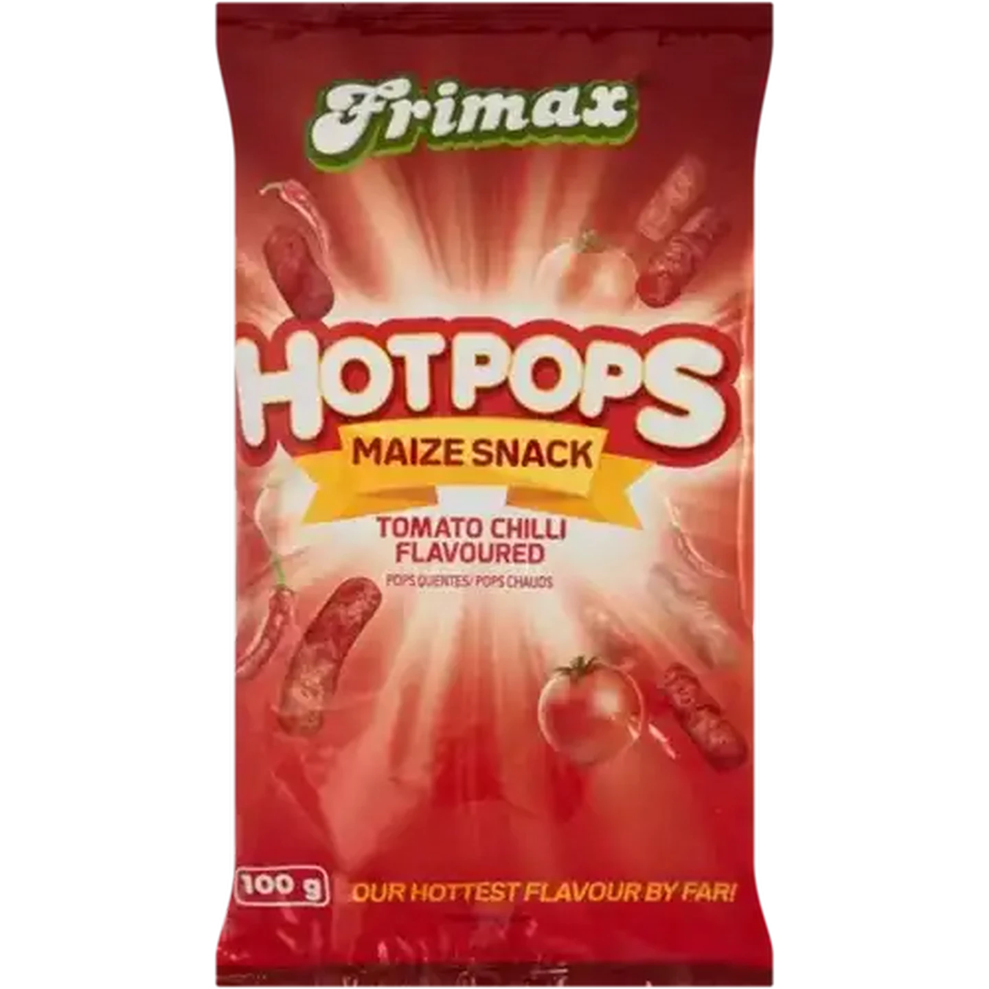 Checkers Sixty60 | Frimax Hot Pops Tomato Chilli Flavoured Chips 100g