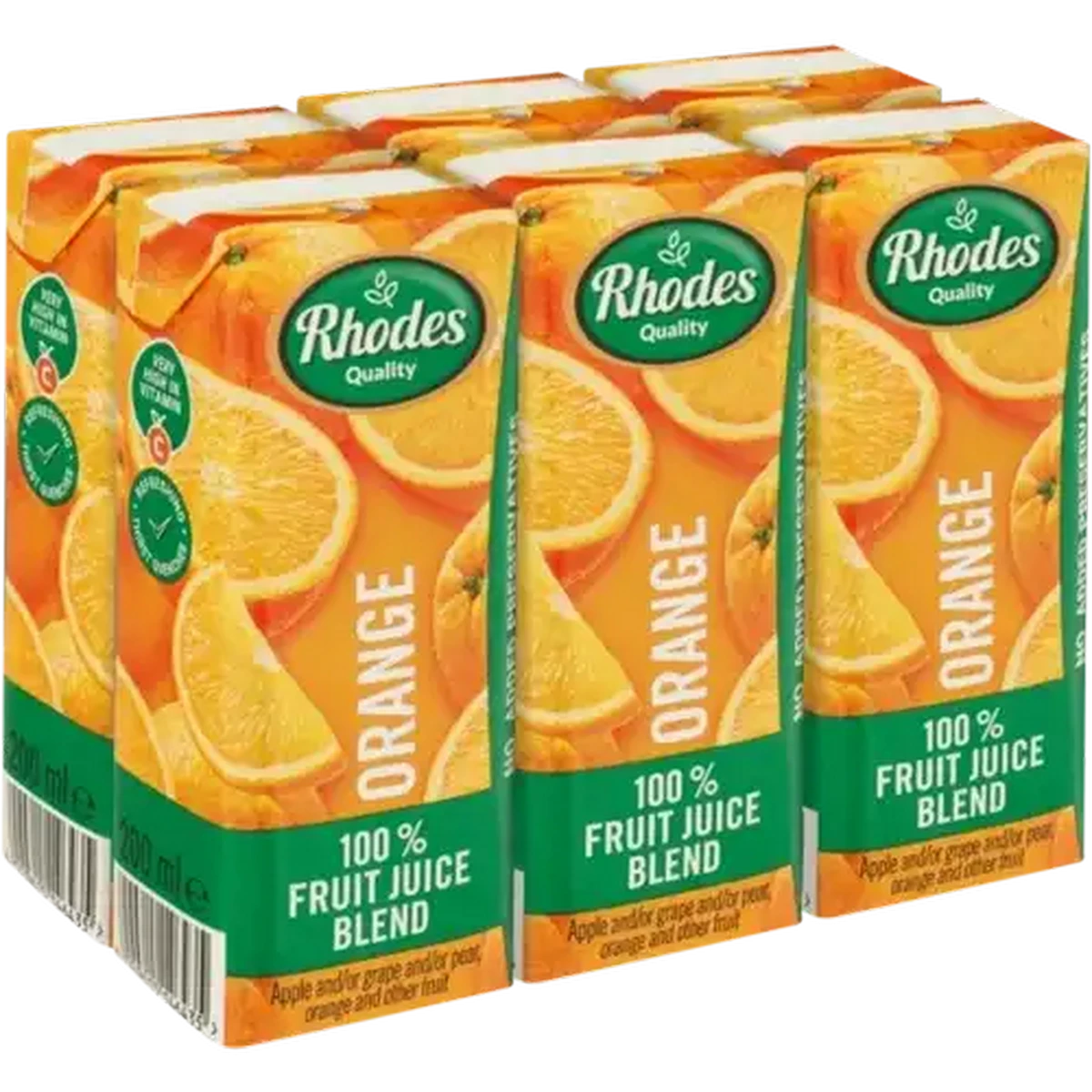 Checkers Sixty60 | Rhodes Quality Orange 100% Fruit Juice Blend 6