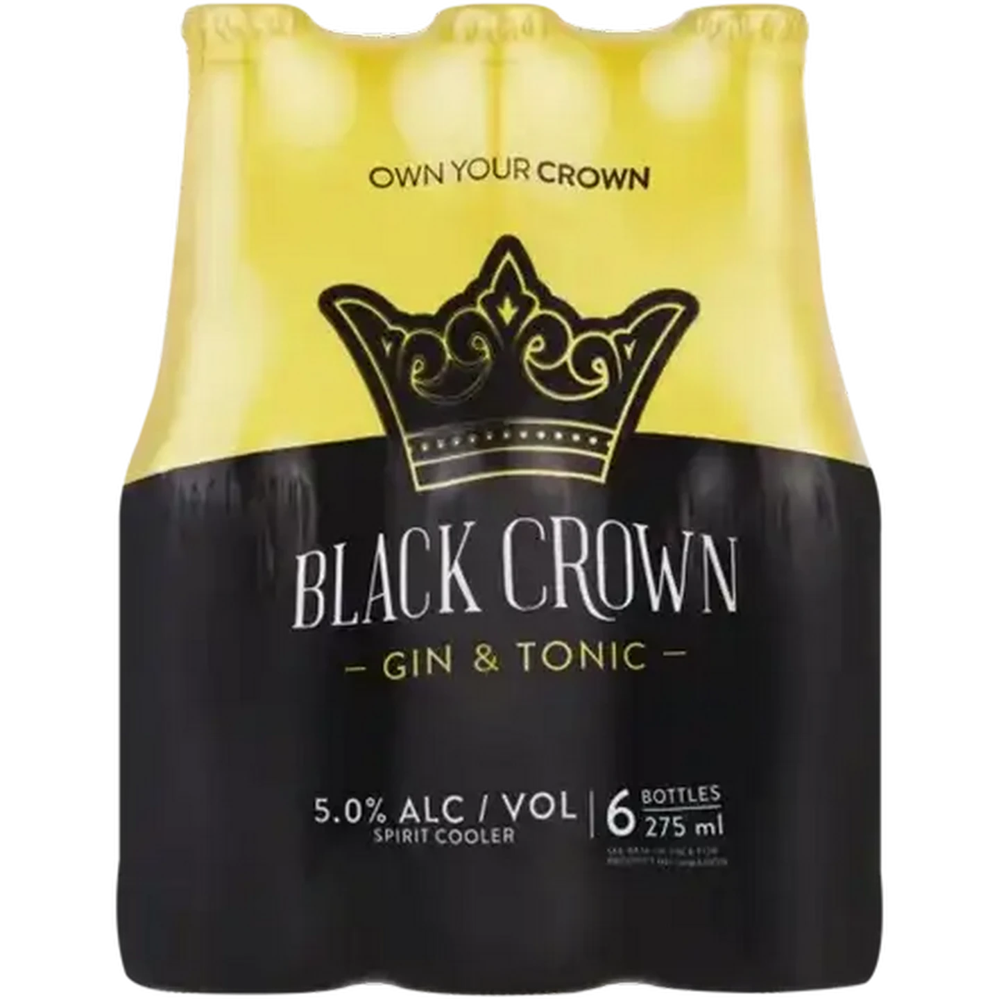 Checkers Sixty60 | Black Crown Gin & Tonic Spirit Cooler Bottles 6