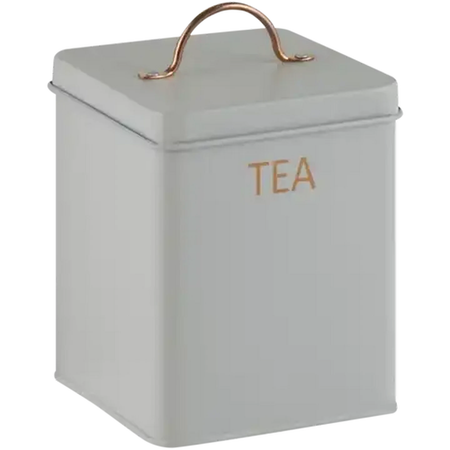 Image of Grey & Rose Gold Tea, Coffee & Sugar Canister Set 3 Piece