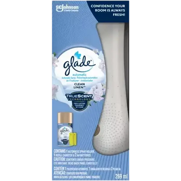 Glade Clean Linen Automatic Spray Starter Kit 269ml